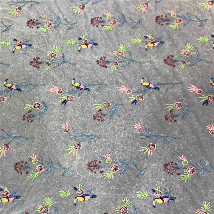 Embroidered Fabric Evening Polyester for Women's Wear Wholesale Suppli 7
